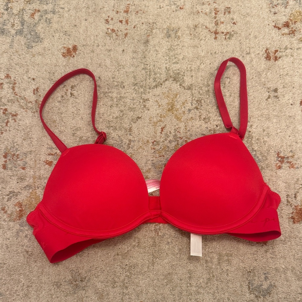 Victoria's Secret Pink Wear Everywhere Super Push Up Bra 32B